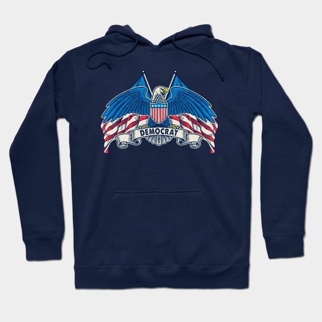 Bald Eagle Democrat 2020 Hoodie by machmigo